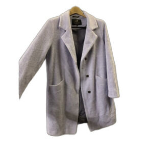 Tazetta NWOT Wool Blend Soft Lavender Pea Coat Style Coat 48